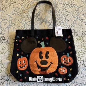 Walt Disney World Halloween Mickey Mouse Tote Bag, NWT